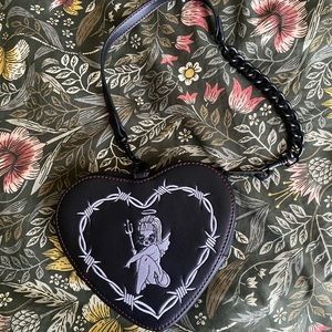 Valfre Lucy Devil Barbed Wire Chain Wristlet 🖤RARE🖤